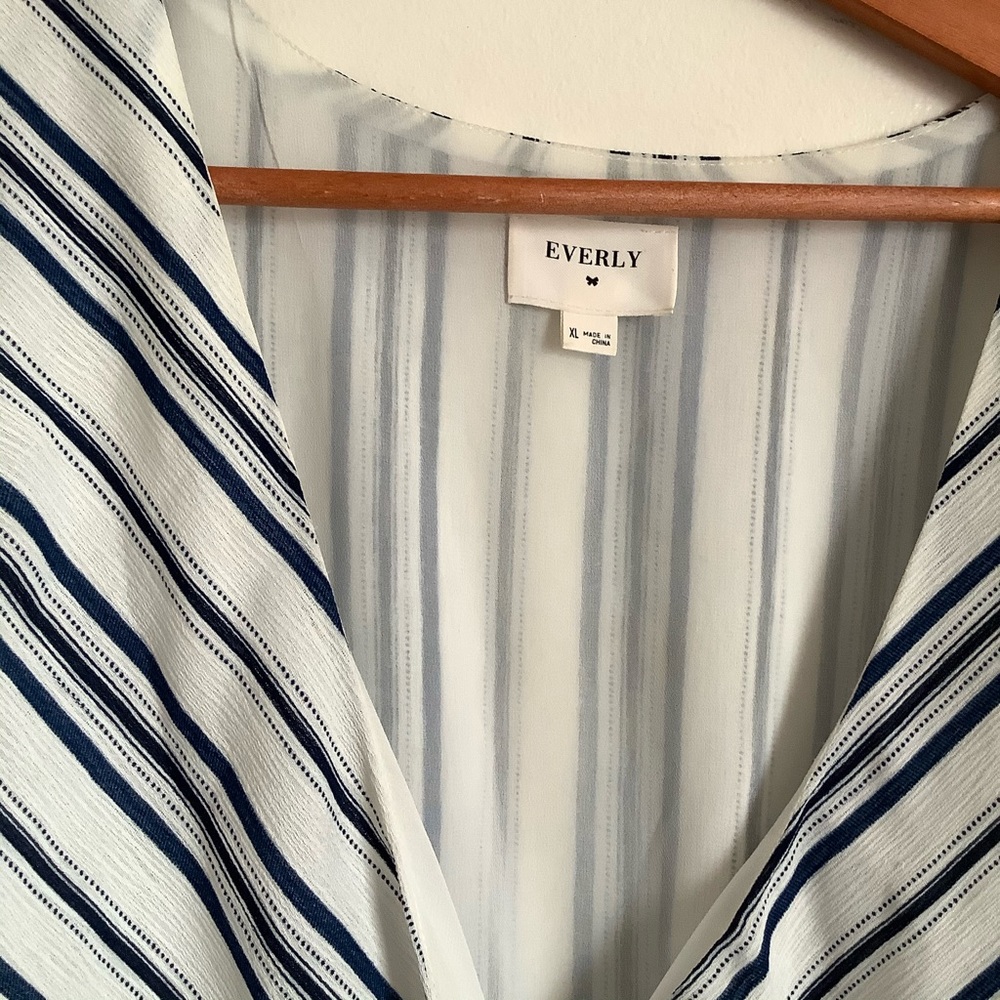 Everly XL Striped Romper - Picture 6 of 7